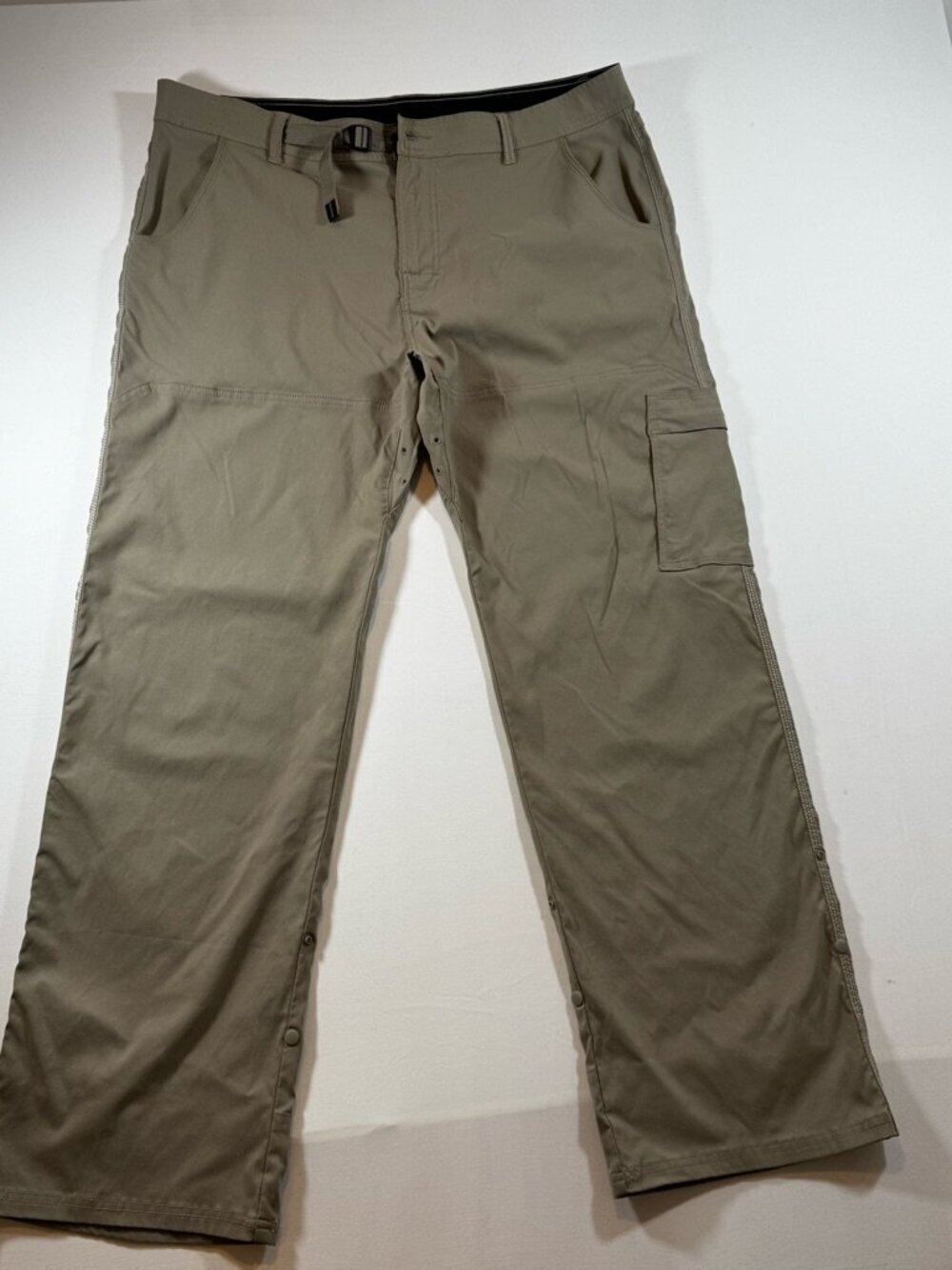 Prana Stretch‎ Zion Men’s Hiking Pants XXL 38x32 Tan Cargo Outdoor Lightweight